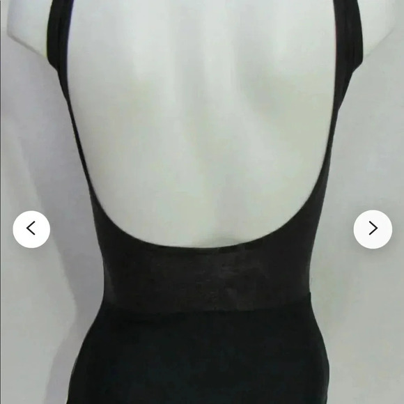 LeosByKat “Maren” Style Black Leotard with Floral Black on Black Size Small - Picture 9 of 10